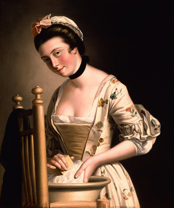 A_Woman_doing_Laundry_Henry_Robert_Morland